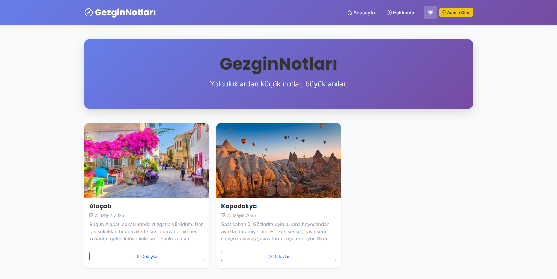 ASP.NET Core MVC ile Seyahat Günlüğü Projesi – Gezgin Notları